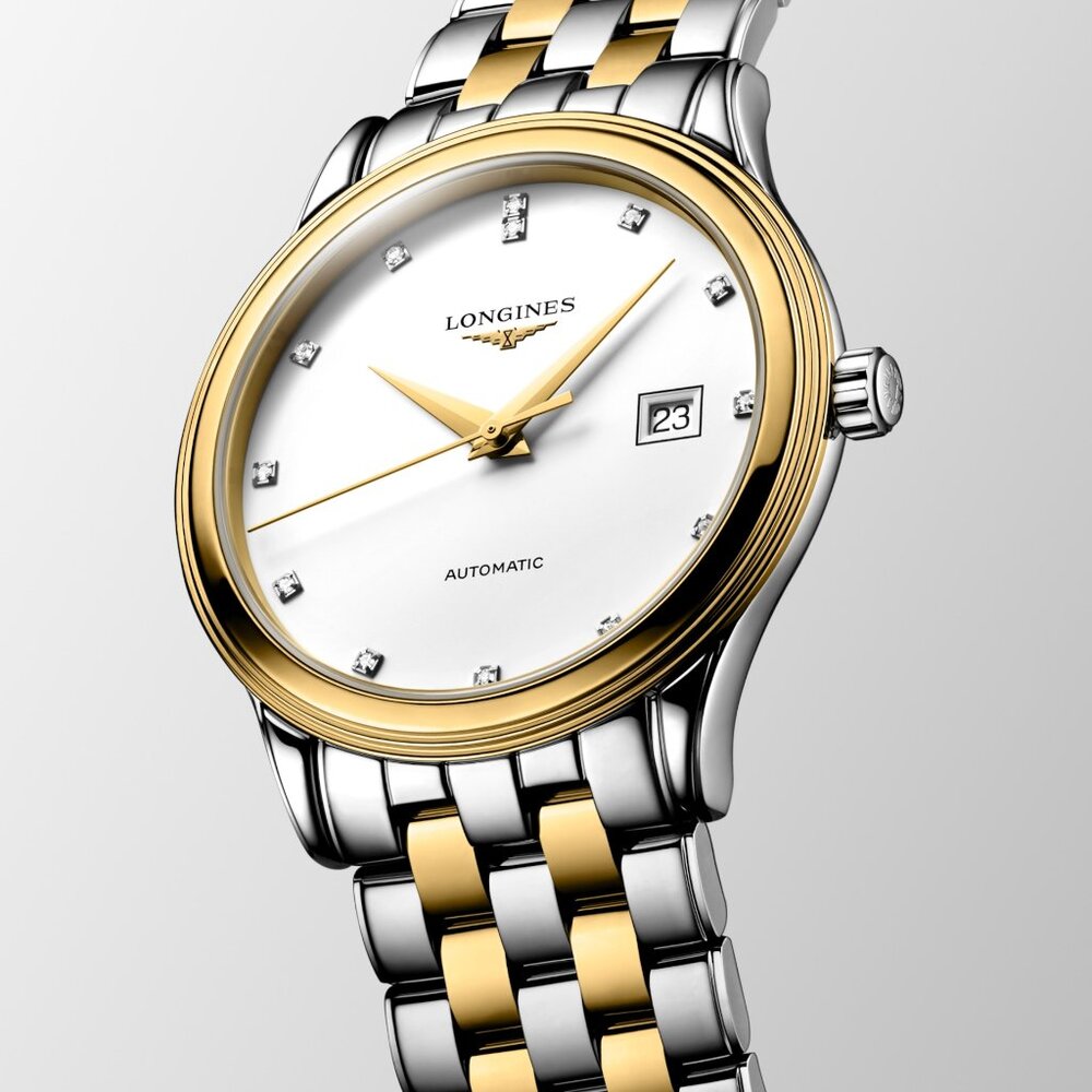 Longines FLAGSHIP CLASSIC, Silver, Gold with Diamonds